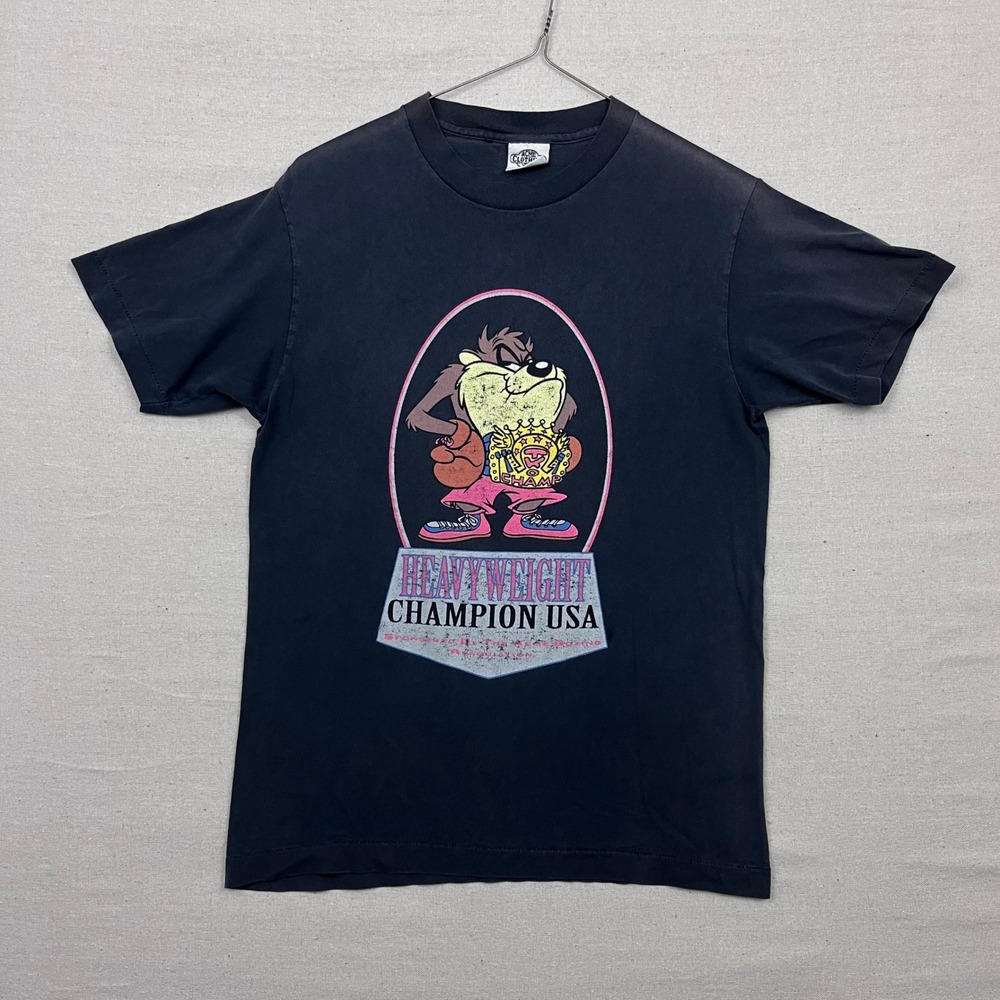 Vintage 1991 Tazmanian Devil Heavyweight Champion‎ USA T Shirt Acme Size M